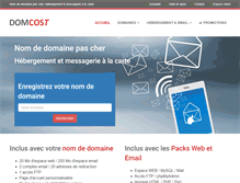Tablet Screenshot of domcost.fr